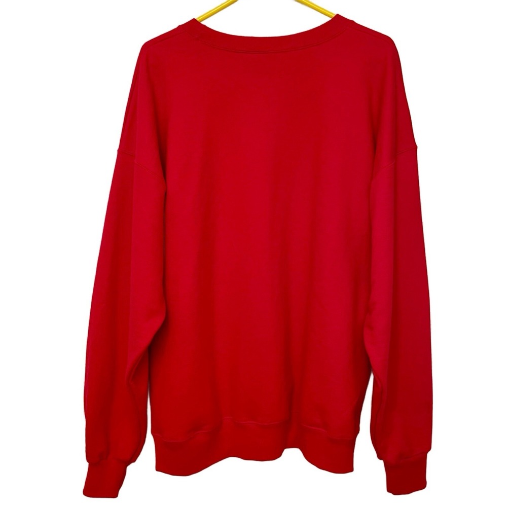 Vintage 90s Christmas Holiday Sweatshirt Adult 2XL-3XL Varaluz Lighting Company - Picture 4 of 4